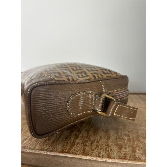 FENDI Vintage Zucca Monogram Crossbody/ Shoulder Bag - Picture 9 of 12